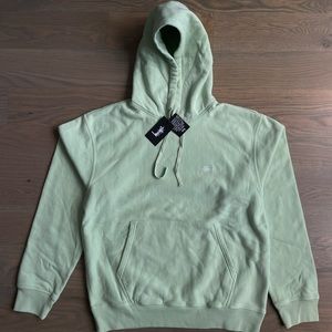 Stussy Stock Logo Hood in Green
